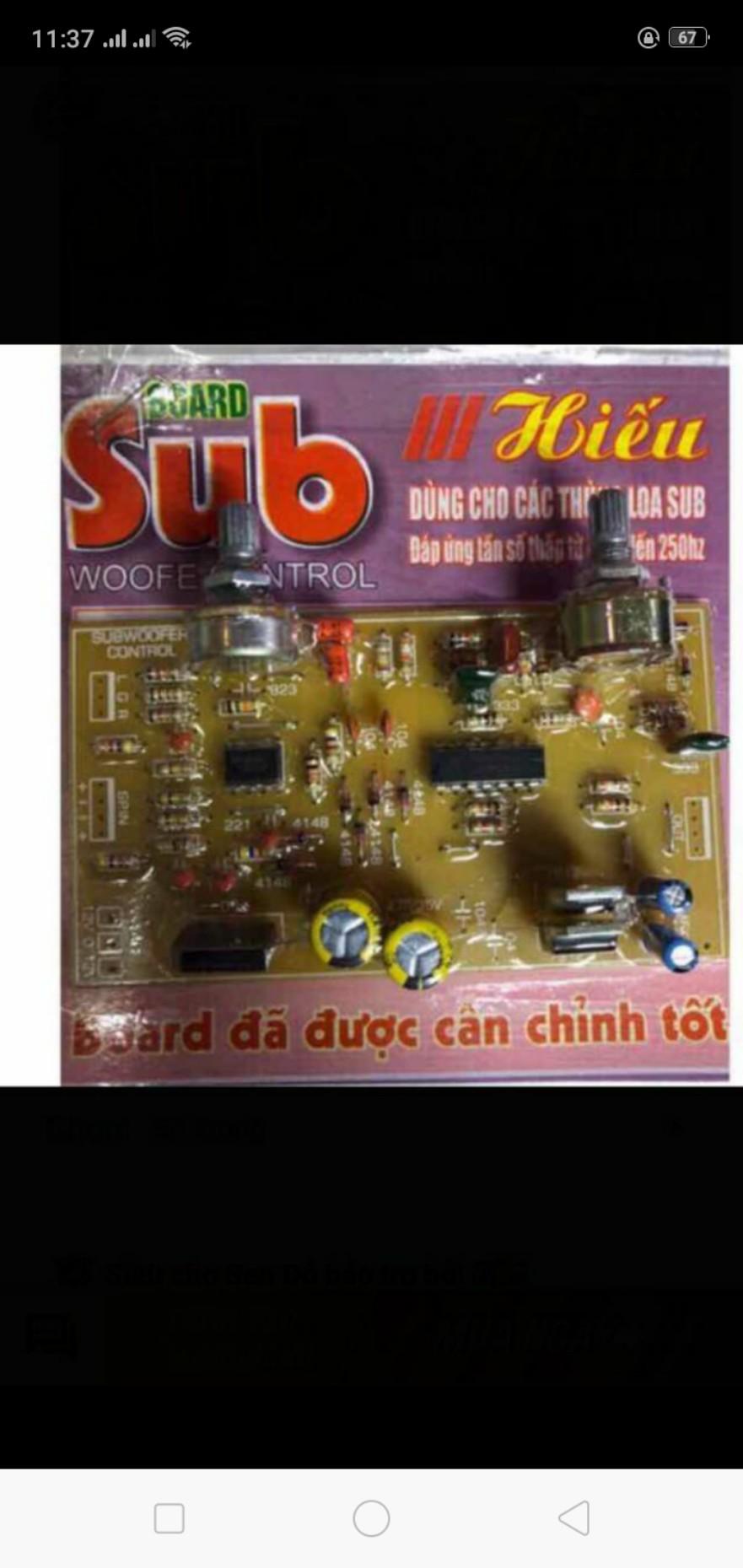 Mạch lọc loa sup Hiếu - Điện Tử Nhật Anh
