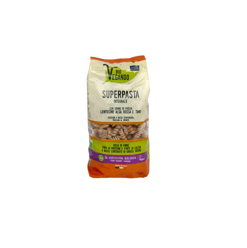 Nui xoắn Fusilli lăng đỏ mix Tảo đỏ hữu cơ Sottolestelle 500g