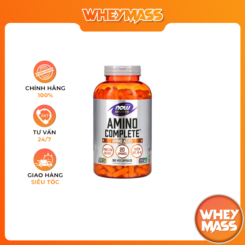 Viên Uống Now Amino Complete Phục Hồi Cơ Bắp Sau Tập Luyện