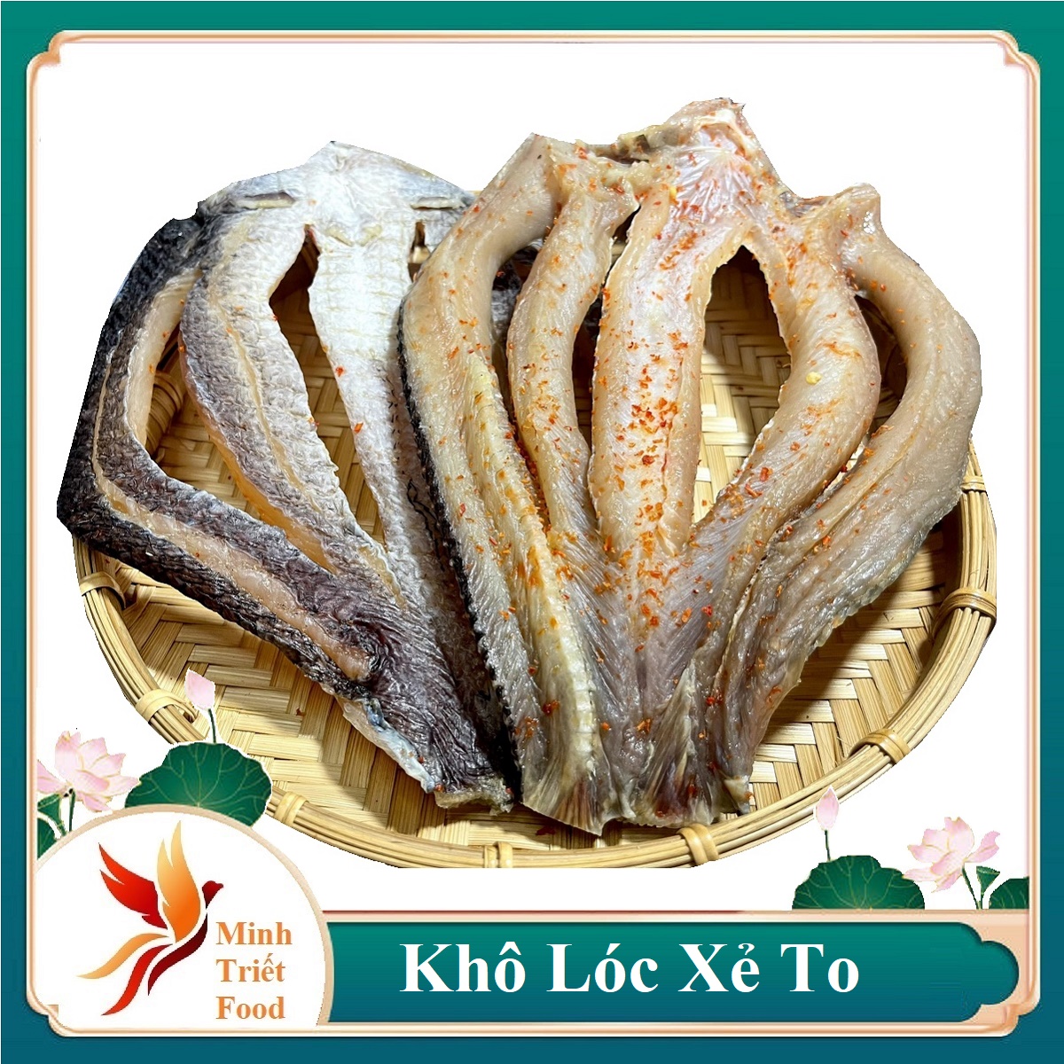 Khô cá lóc – Đặc sản miền tây mùi vị thơm ngon và hương vị của quê hương 500GR