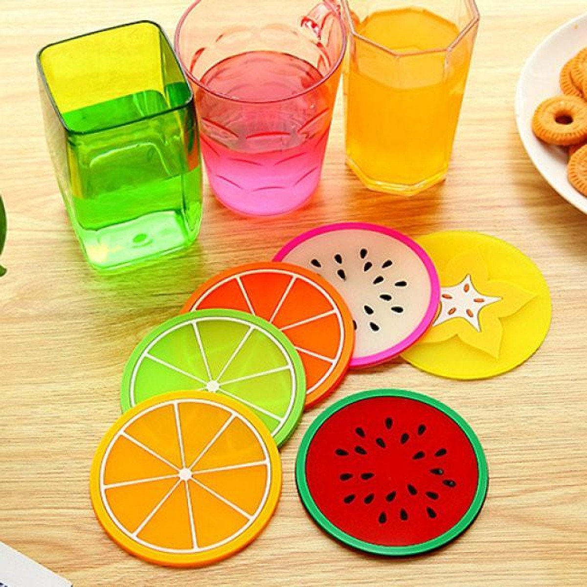 Đế lót ly Silicon Hình Trái Cây