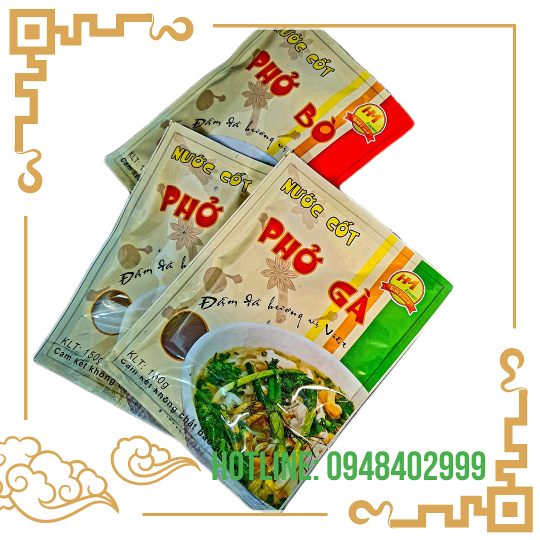 Cốt phở gà HMFOODS, gia vị phở gà hoàn chỉnh, nấu phở gà tại nhà