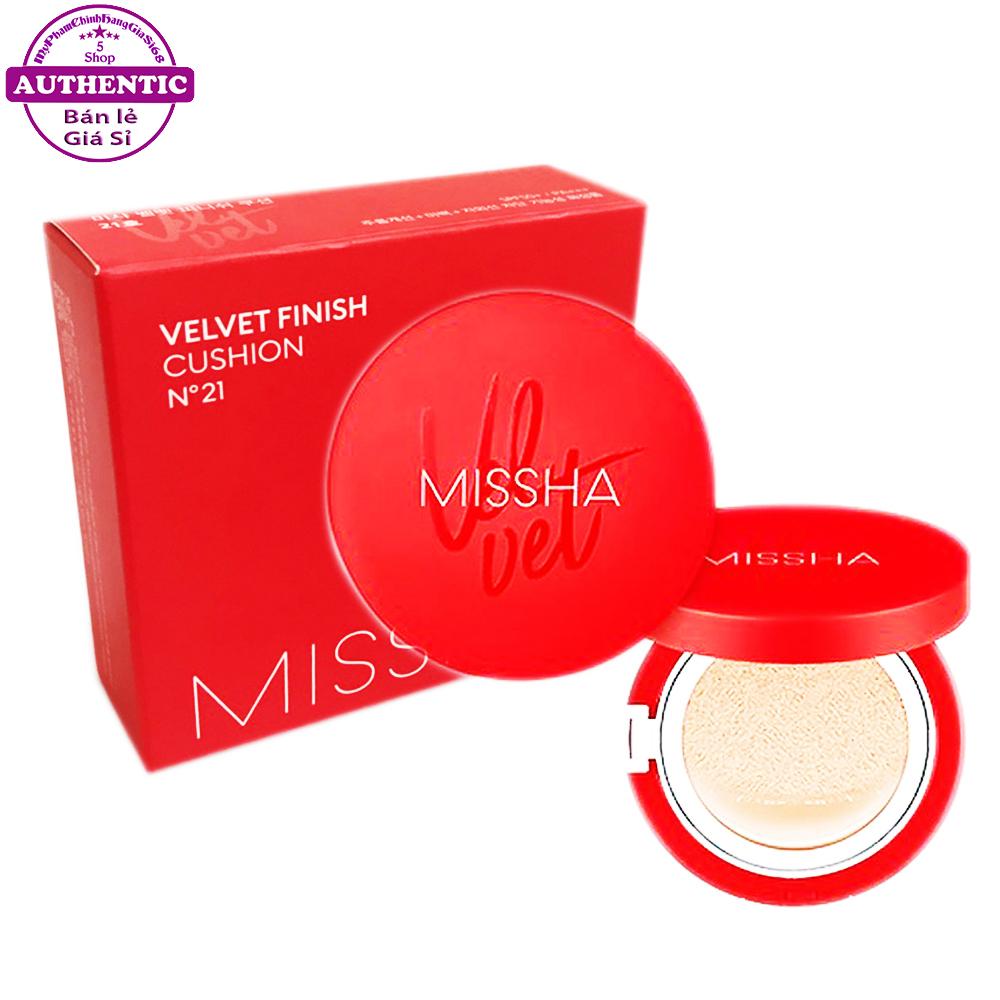 PHẤN NƯỚC KIỀM DẦU MISSHA VELVET FINISH CUSHION – TONE 21
