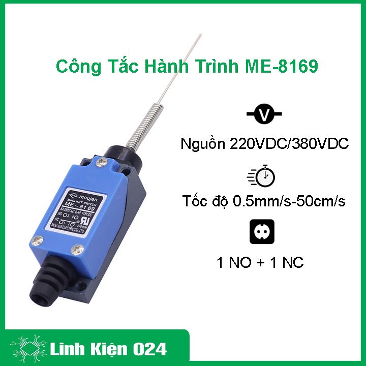 Công tắc hành trình ME-8169 dạng lò xo, hoạt động ổn định