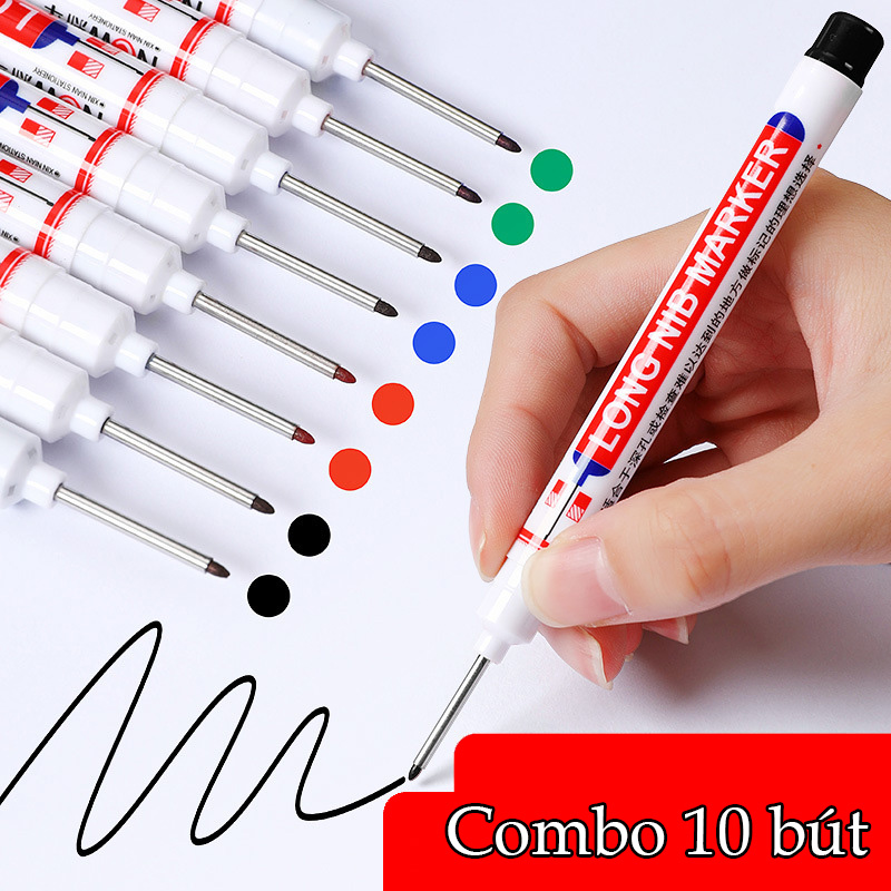 10 cái bút đánh dấu kỹ thuật - bút đánh dấu ngòi dài 200mm