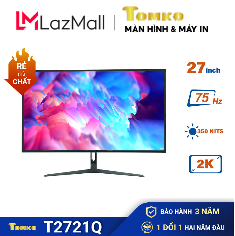 Màn hình pc để bàn tomko - k vision 27 inch 2k ips t2721q-2k hàng chính hãng chất lượng tốt