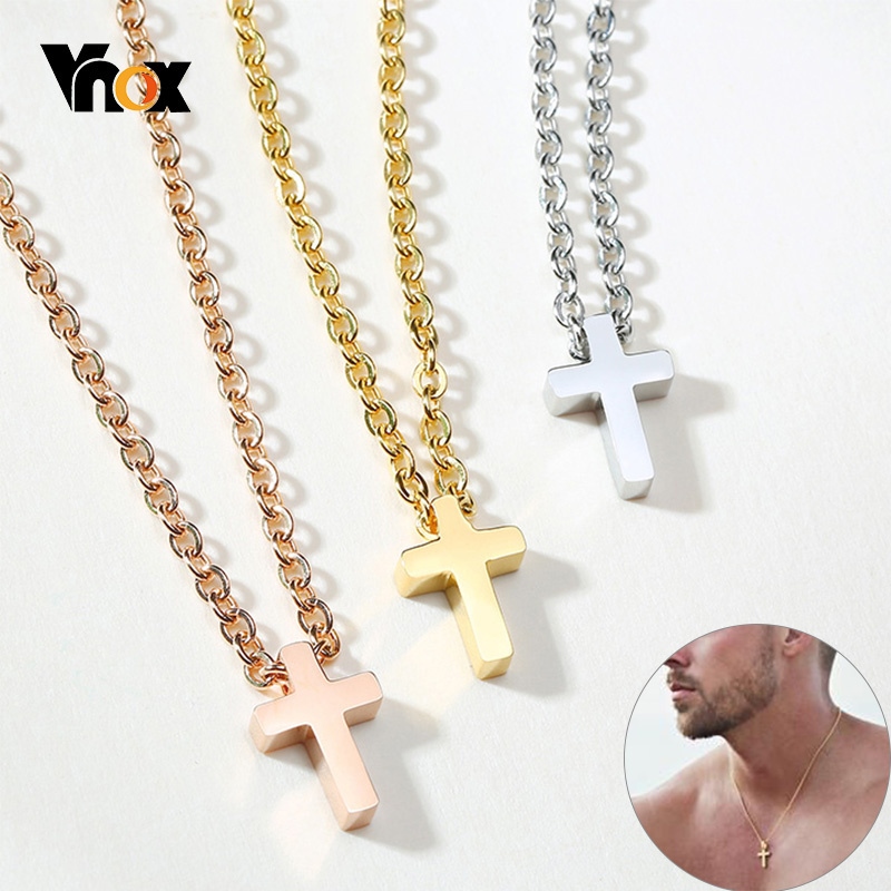 Dây chuyền nữ dây chuyền Cross Necklace Women Stainless Steel Small Stainless Steel Cross Necklace - Men 39;s - Aliexpress