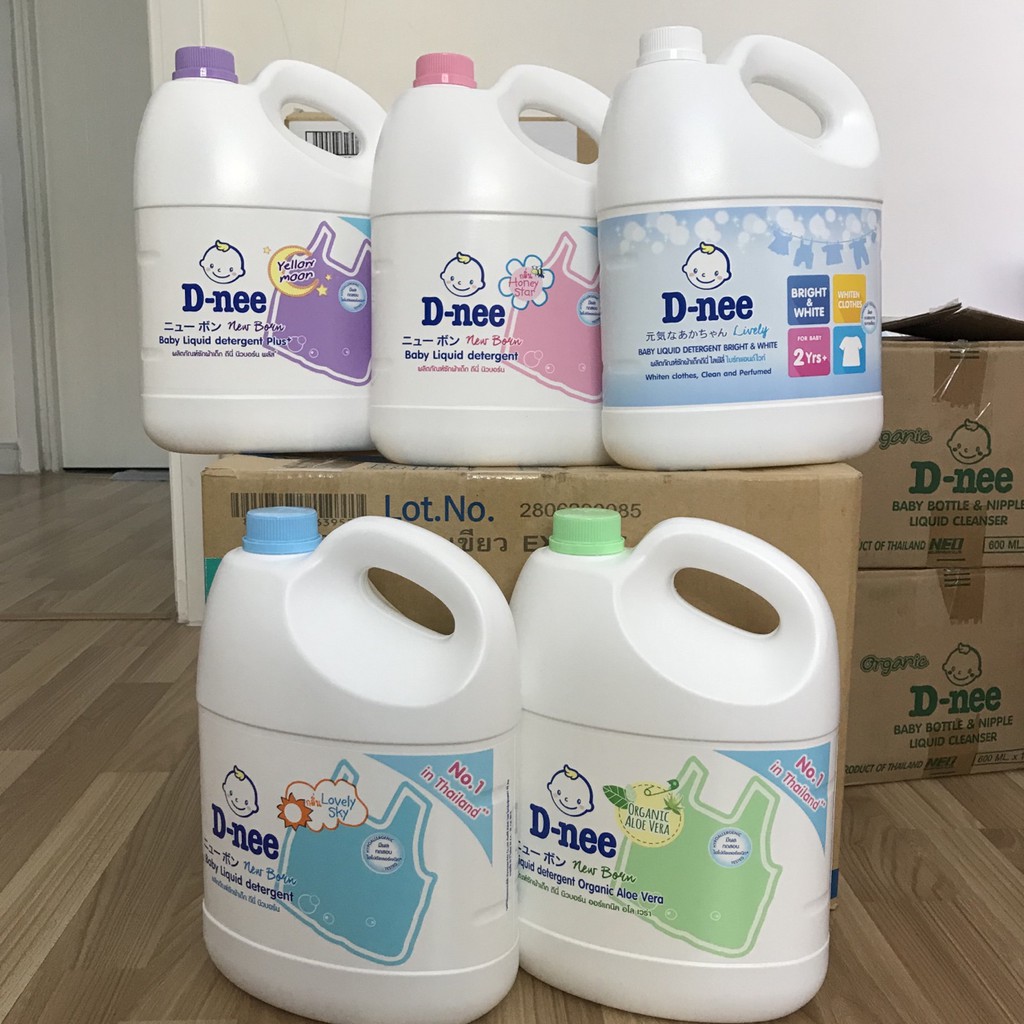 Nước Giặt Xả Dnee An Toàn Cho Bé Can 3L Hàng Thái Lan Chính Hãng