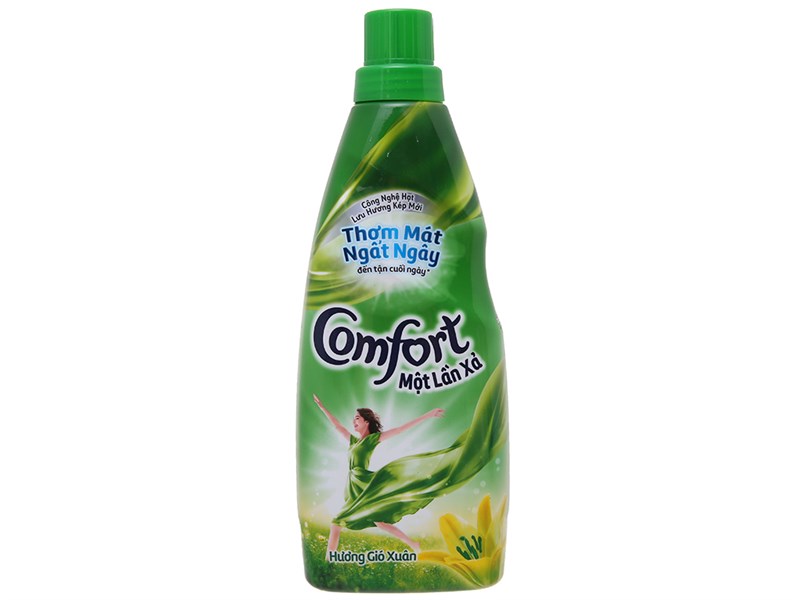 Nước xả Comfort 1 lần xả Hương Gió Xuân chai 800ml