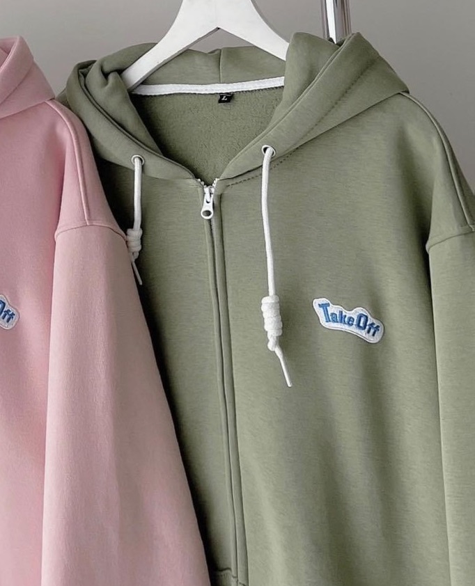 Áo khoác hoodie form rộng nam nữ chất nỉ ngoại TAKE OFF, Áo khoác hoodie zip form rộng nam nữ chất nỉ ngoại