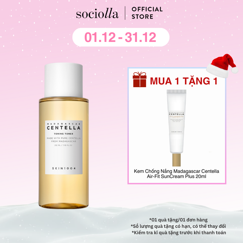 Nước Hoa Hồng Chiết Xuất Rau Má SKIN1004 Madagascar Centella Toning Toner 210ml