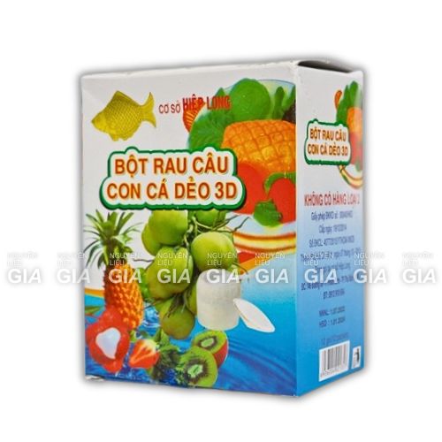 Bột rau câu dẻo con cá Hiệp Long gói 12g/hộp 12 gói