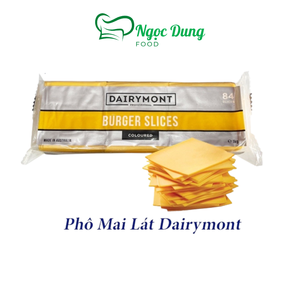 Phô mai lát cheddar dairymont gói chiết 60g dễ sử dụng