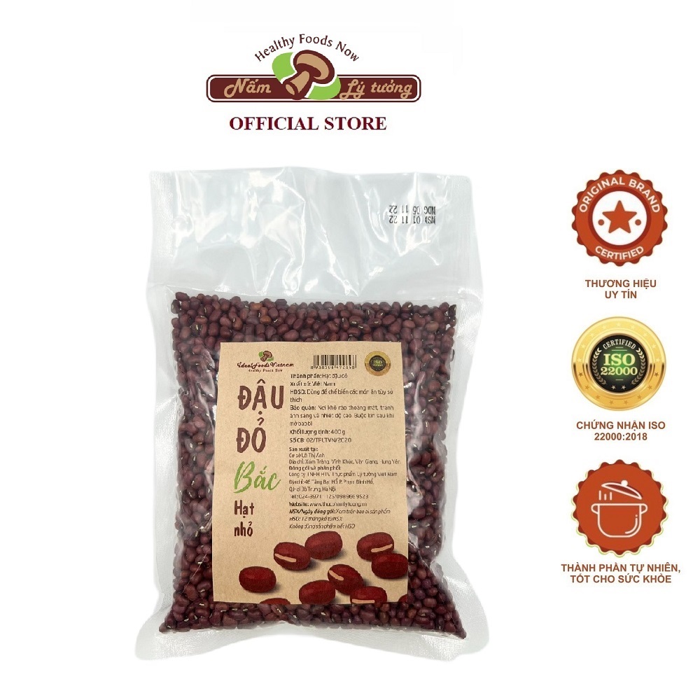 Đậu đỏ bắc hạt nhỏ lý tưởng 400g, đỗ đỏ việt nam, đậu đỗ không chất bảo quản