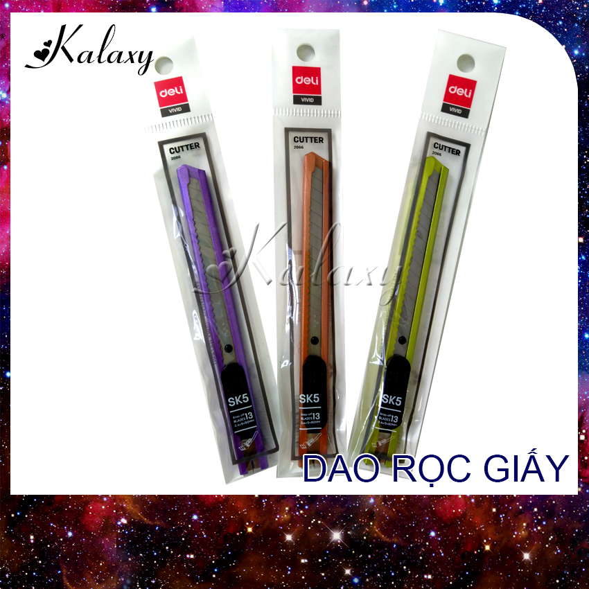 Dao rọc giấy Deli 2066, Dao cắt giấy Deli, Dao chuốt viết chì vẽ hình họa