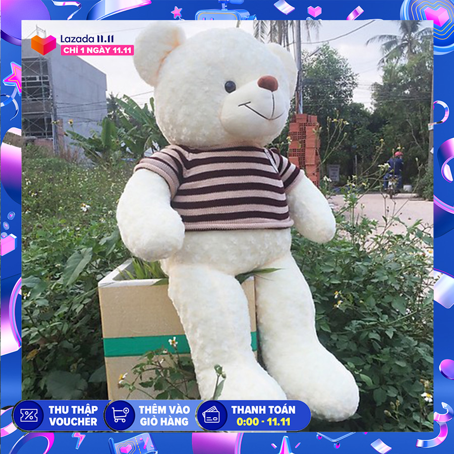 [HCM]Gấu bông Teddy khổ vải 1m4 chất Iiệu bên trong gấu 100% gòn không độn mút vải