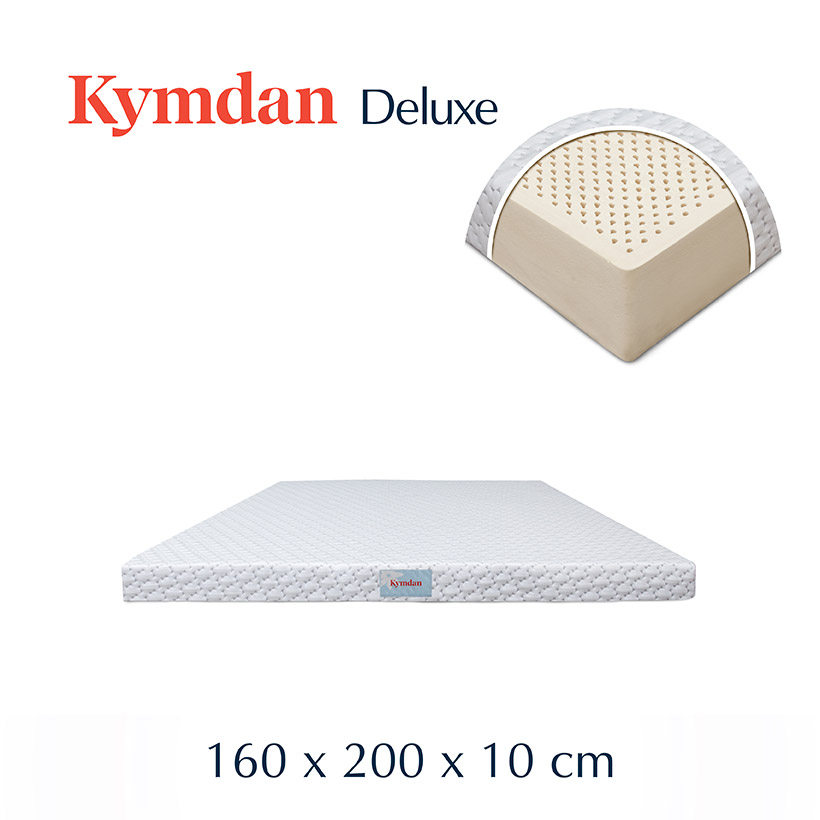 Nệm cao su thiên nhiên kymdan deluxe 160 x 200 x 10 cm