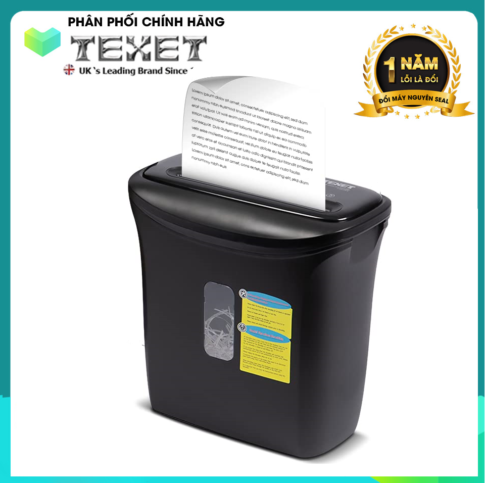 Máy hủy tài liệu 12l texet cc612n