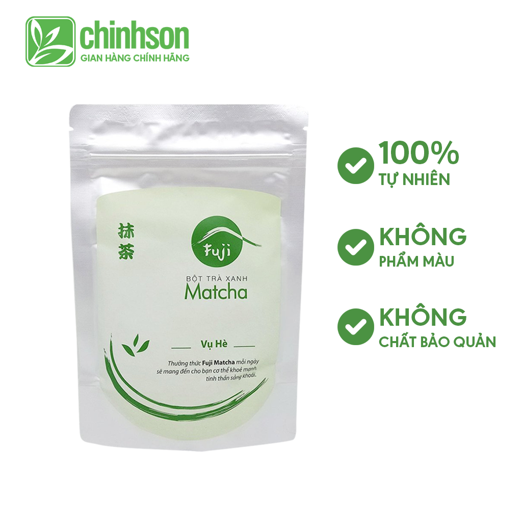 Bột trà xanh chính sơn fuji matcha hè 100gr - nguyên chất 100%