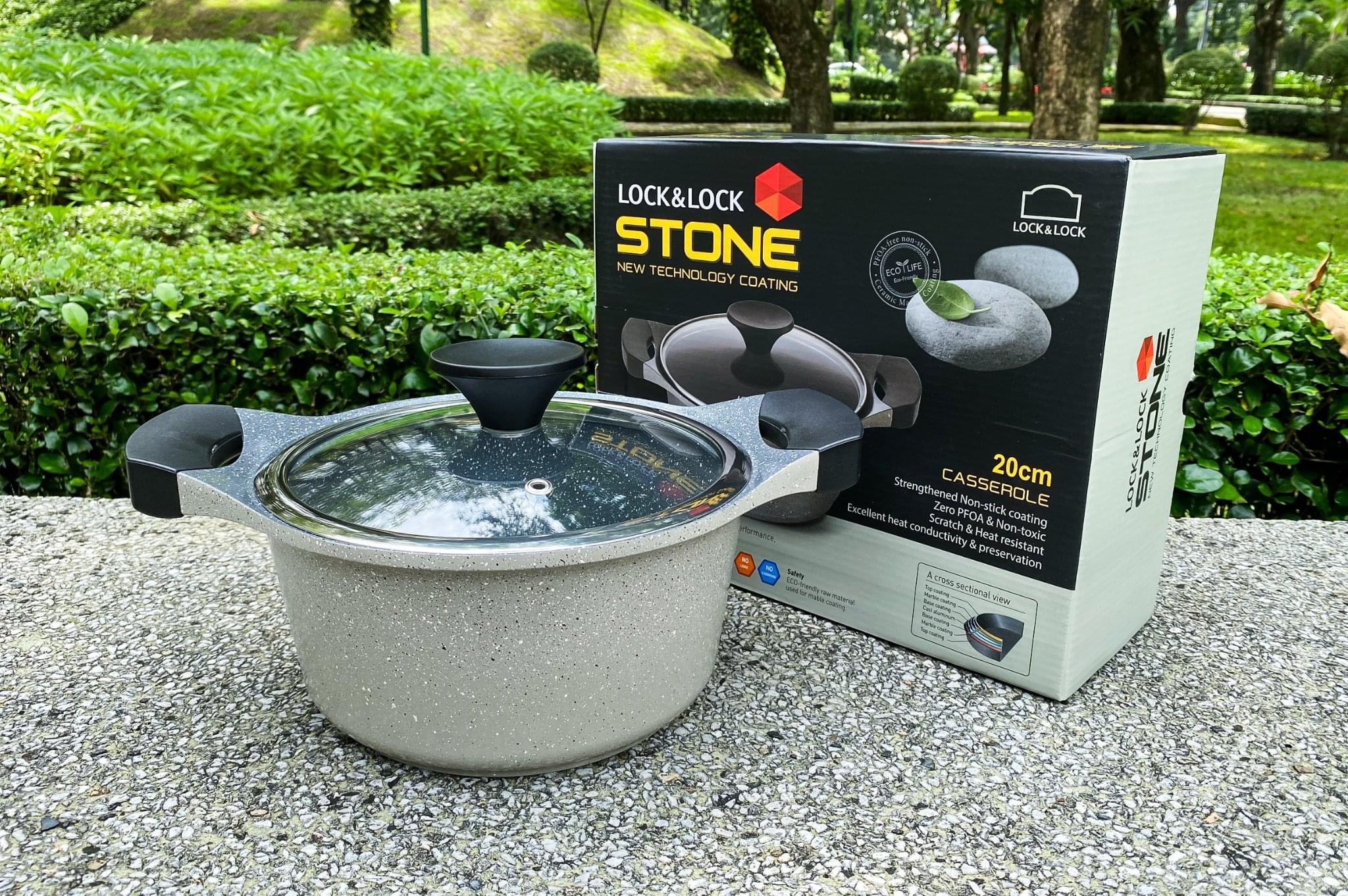 Nồi Đá Stone 7 Lớp Lock&Lock 20cm LCA6203D (hàng chính hãng)