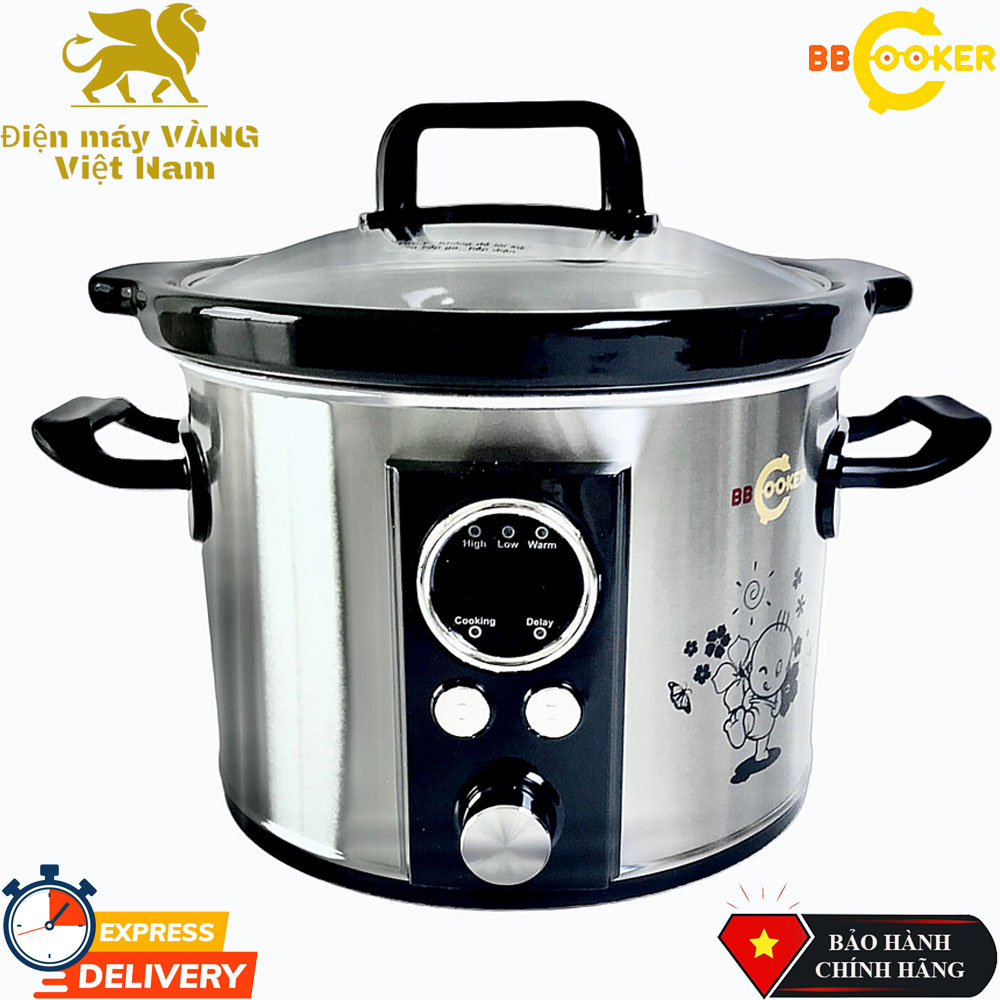 Nồi hầm chậm nấu cháo điện tử tự động cho bé 2.5L Bbcooker DS25