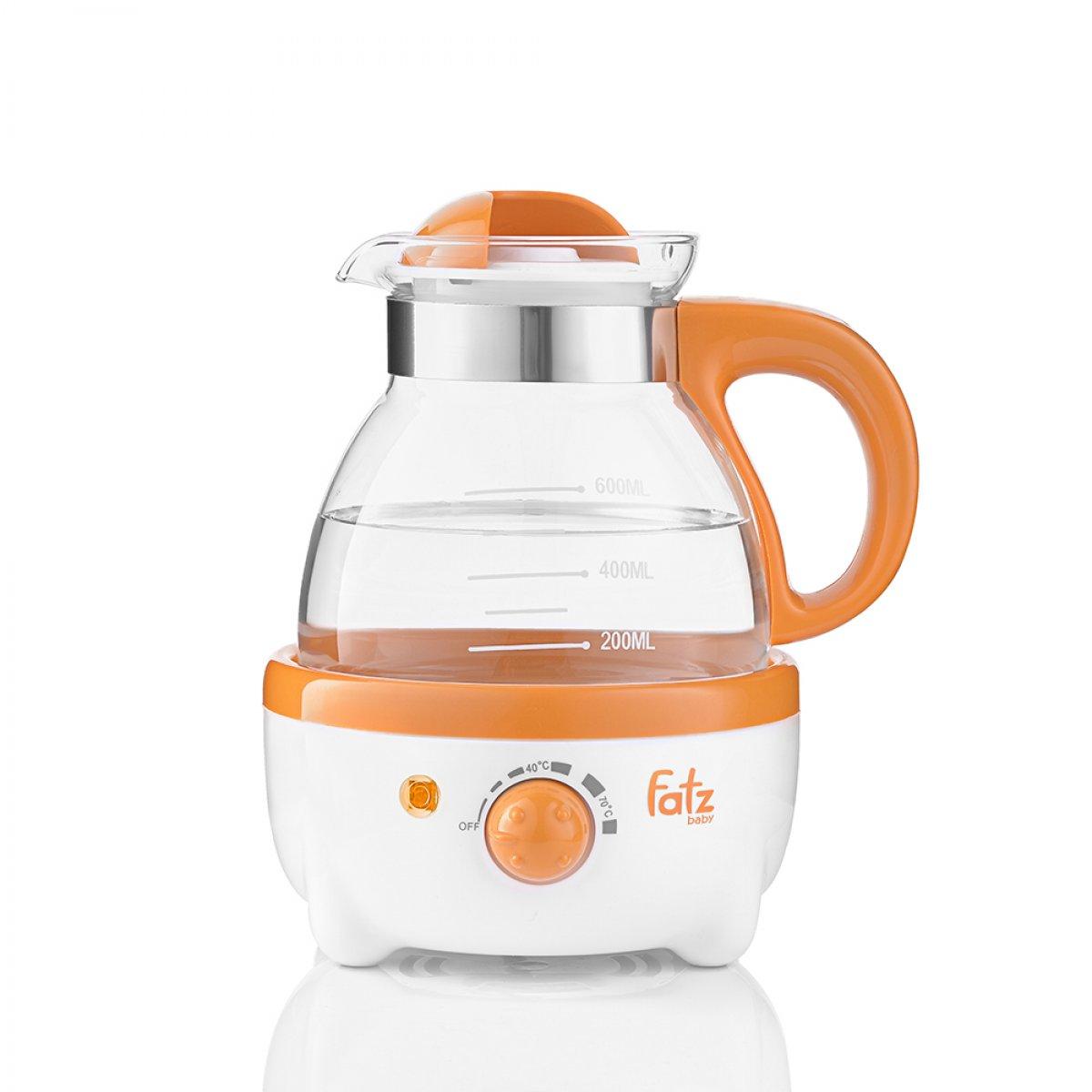 Máy hâm nước pha sữa 600ml có đồng hồ đo nhiệt độ fatzbaby fb3009sl - hàn quốc - không chứa bpa an toàn cho bé