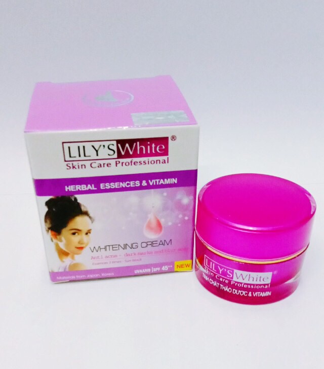 [HCM]Kem Lily’s white thảo dược và vitamin ngừa mụn chống thâm sẹo