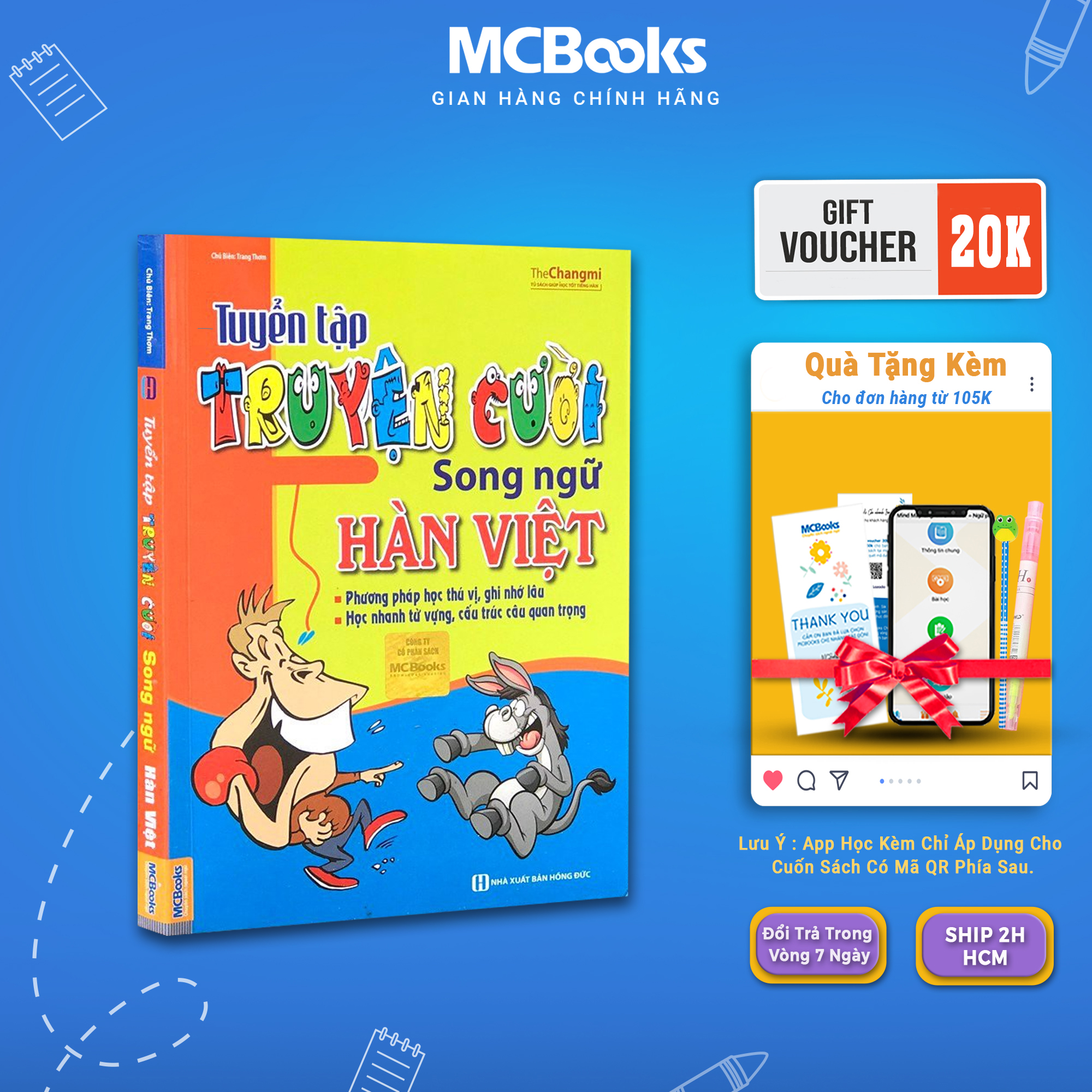 Sách - Tuyển tập truyện cười song ngữ Hàn Việt - McBooks