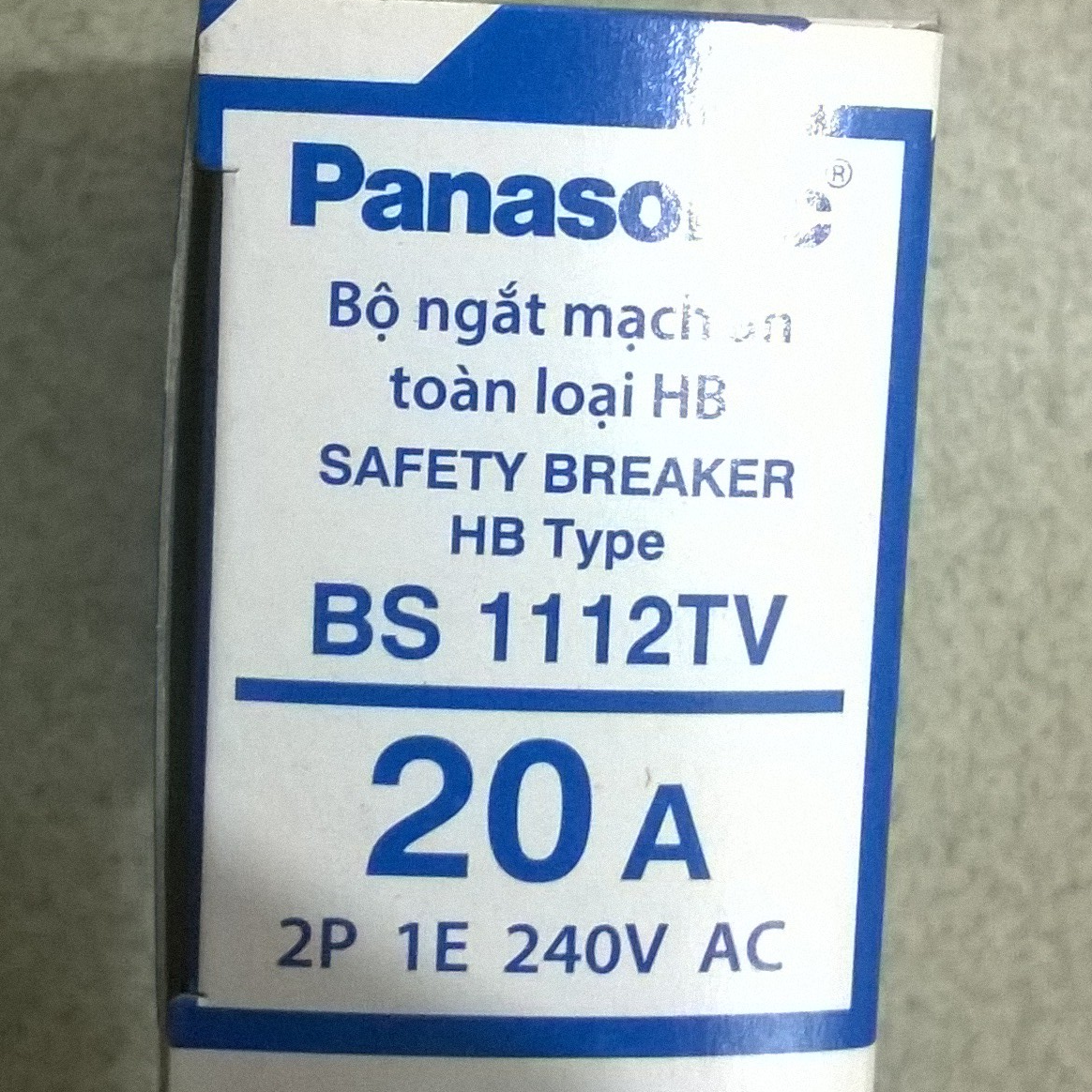Cb cóc panasonic 20a - 30a bộ ngắt mạch an toàn