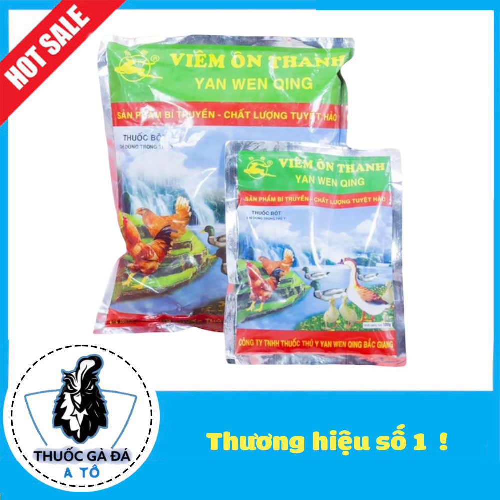 Combo 2 gói viên ôn thanh dạng bột 100g/gói cho gà đá