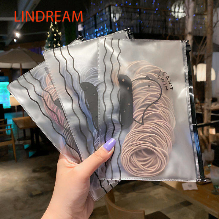 LINDREAM Bộ dây buộc tóc, phù hợp với mọi người, có nhiều màu sắc, một bộ trăm cái
