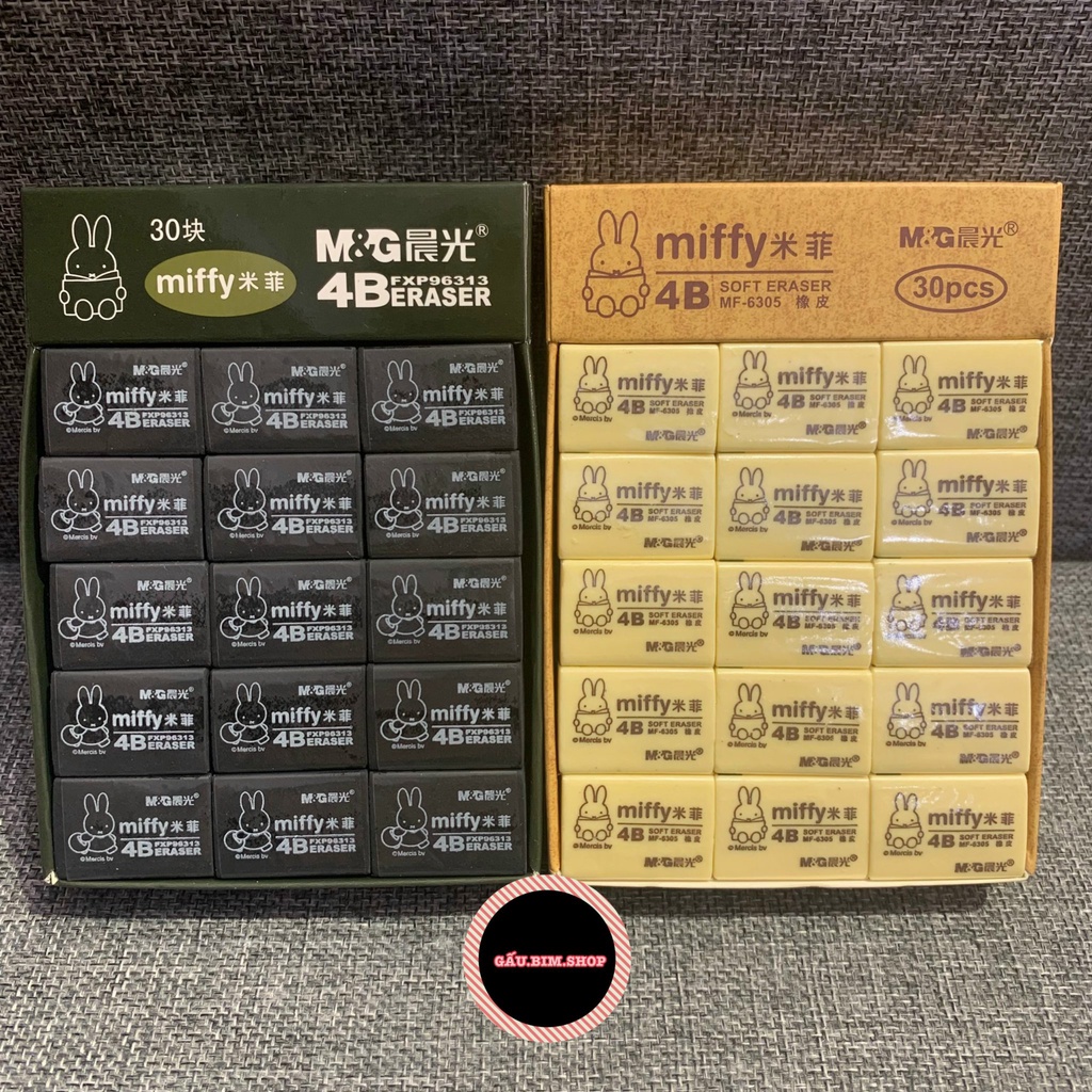 Gôm tẩy 4b m&g mify loại to và bé