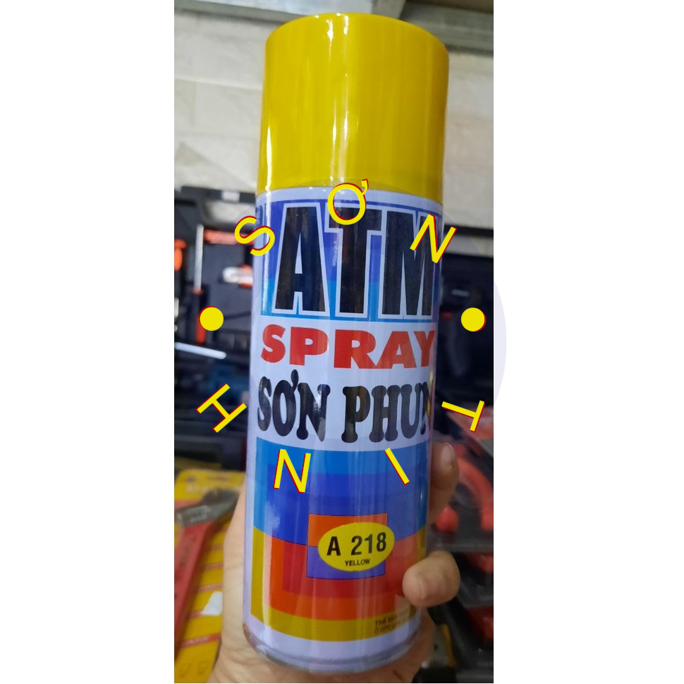 Sơn phun xịt màu vàng chanh A218 Yellow ATM
