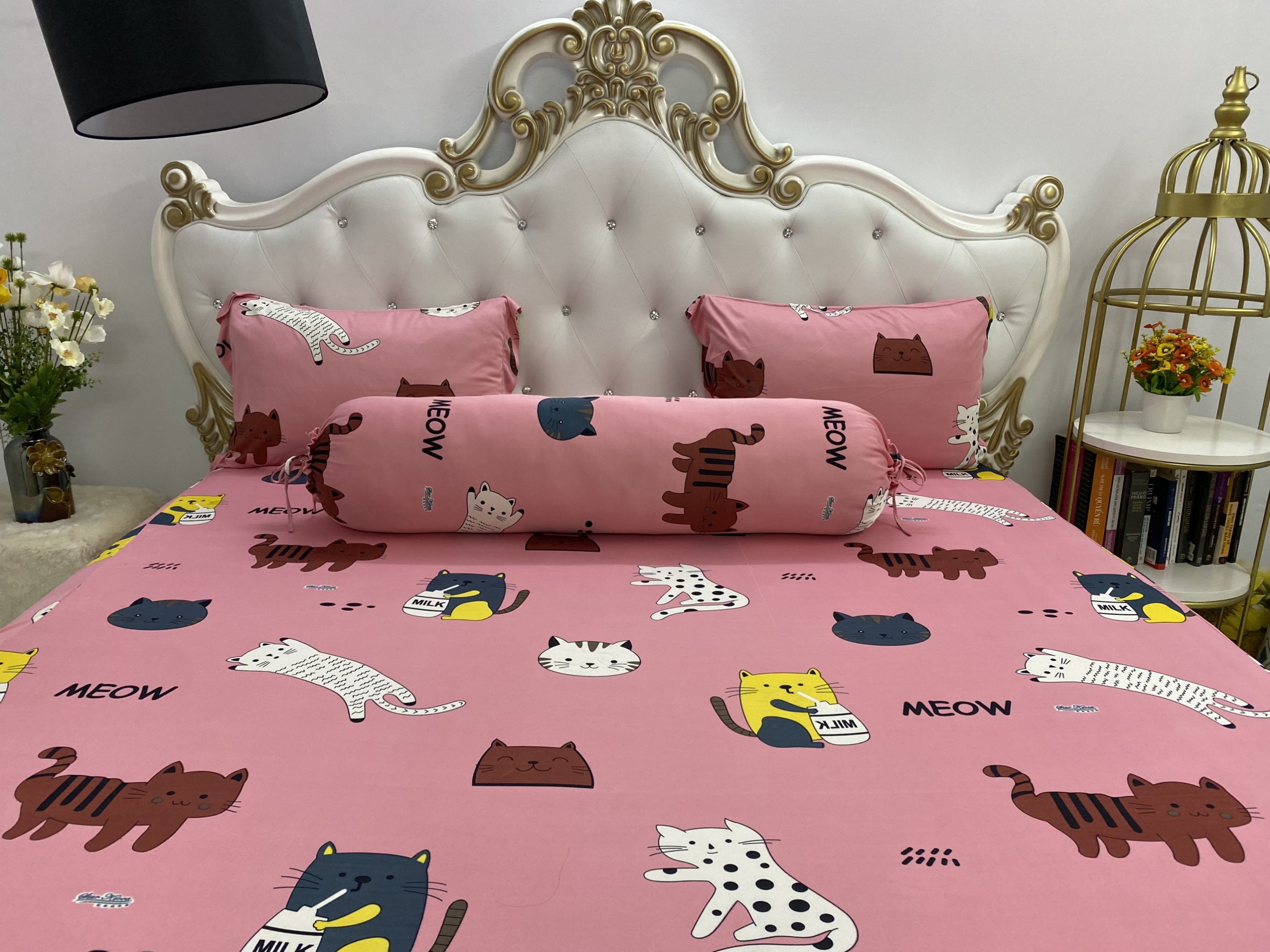 [HCM]Bộ Drap Thun   Hàn Quốc mát lạnh  { 4 món } 1m6/1m8x2m