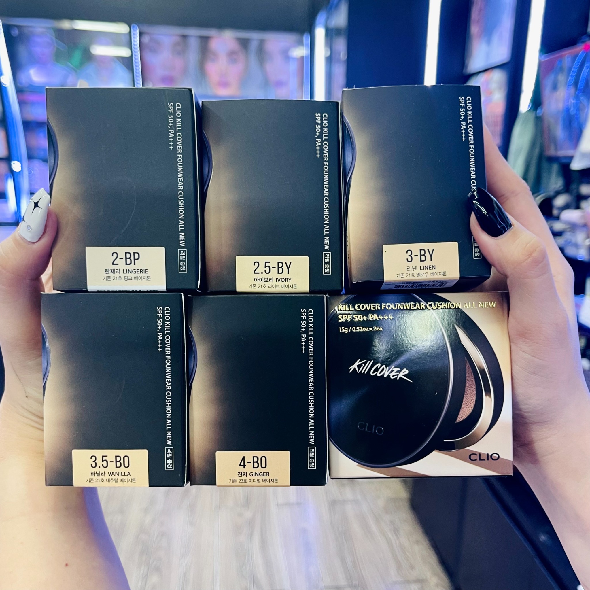 Phấn nước clio kill cover founwear cushion all new spf 50+ pa+++