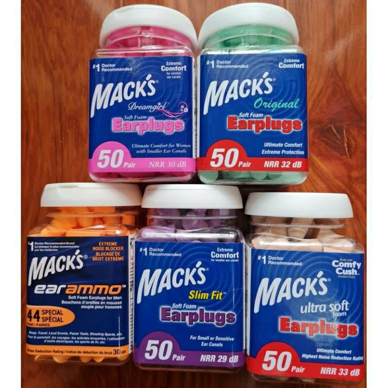 ❧K&K☙  NGUYÊN HỘP NÚT BỊT TAI CHỐNG ỒN MACK'S ULTRA SOFT