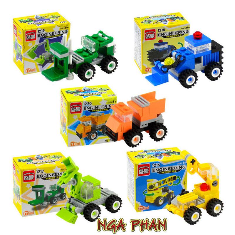 1 Hộp Xe Xây Dựng Đồ Chơi Xếp Hình Lắp Ráp Enlighten MOC DIY