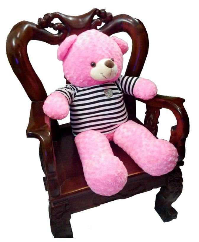 Gấu bông teddy cao cấp áo thun khổ vải 1m2 cao 1m