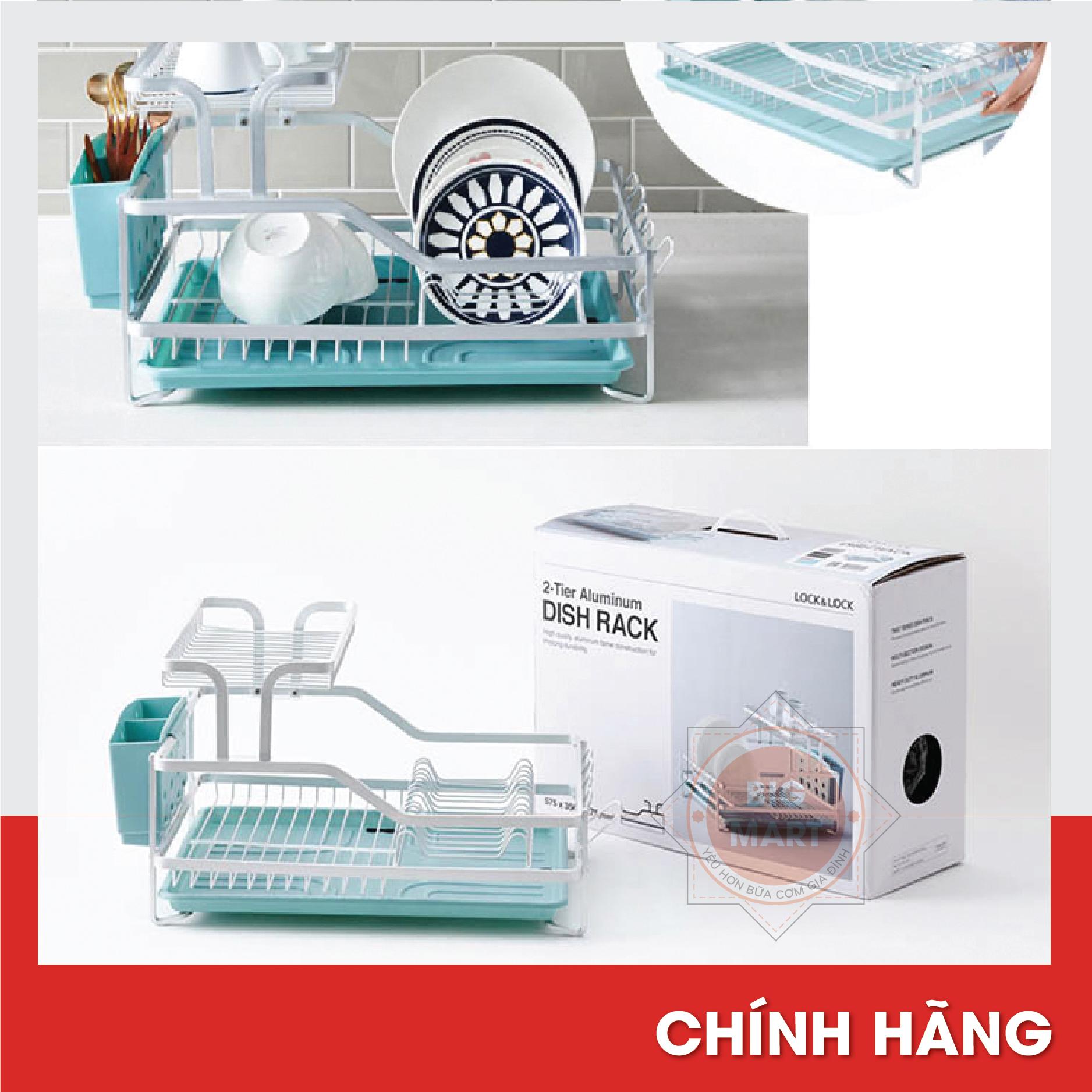 Kệ bát đĩa 2 tầng lock&lock ldr204