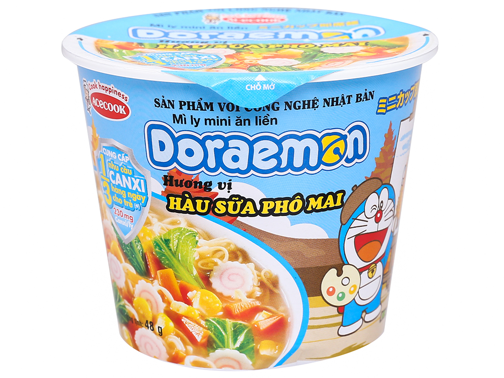 Mì Ly Doraemon Hàu Sữa Phô Mai 48 gram | Mì Cốc Doremon vị Hàu Sữa Phô Mai 48g