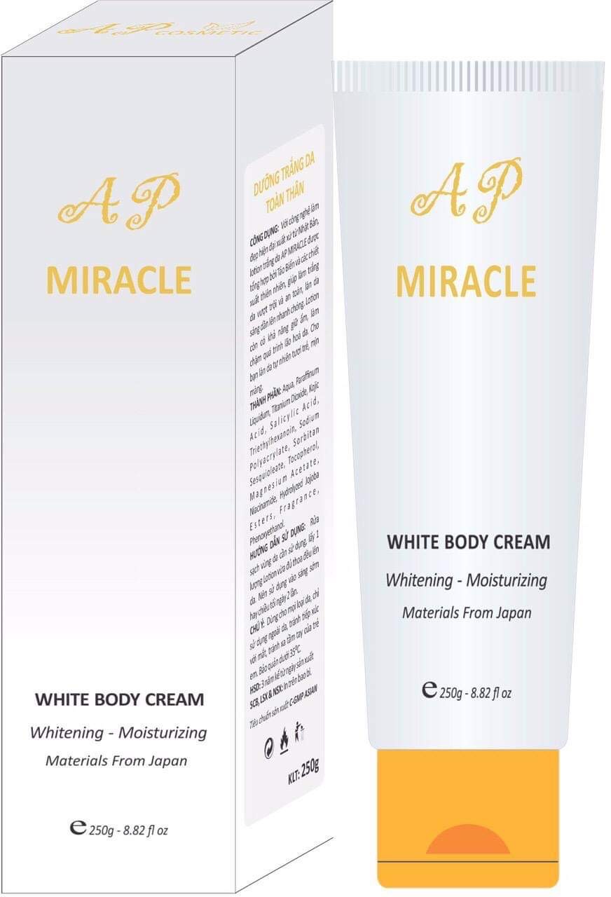 KEM DƯỠNG TRẮNG DA TOÀN THÂN 250G AP MIRACLE