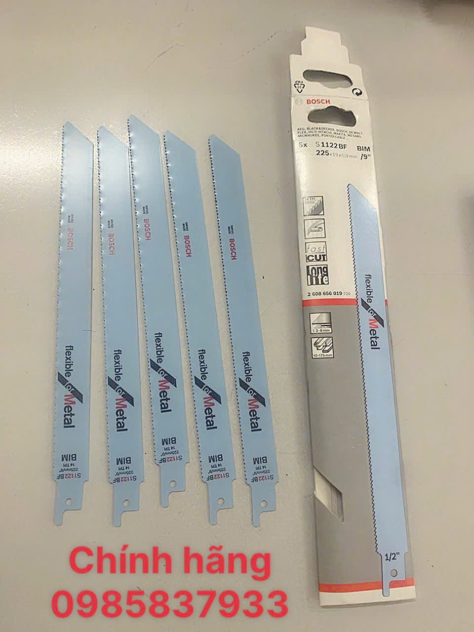 Lưỡi cưa kiếm chính hãng 225 mm S1122BF tại Máy NTT bảo hành dài hạn độ bền cao cắt kim loại dễ dàng hiệu quả.