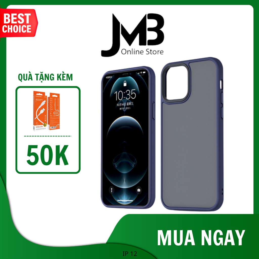 Ốp điện thoại benks magic smoot mặt lưng pc cứng nhám, viền màu tpu dẻo, chống sốc cho iphone 12 / iphone 12 pro / iphone 12 pro max