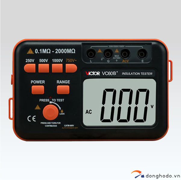 Đồng hồ đo điện trở cách điện victor vc-60b+
