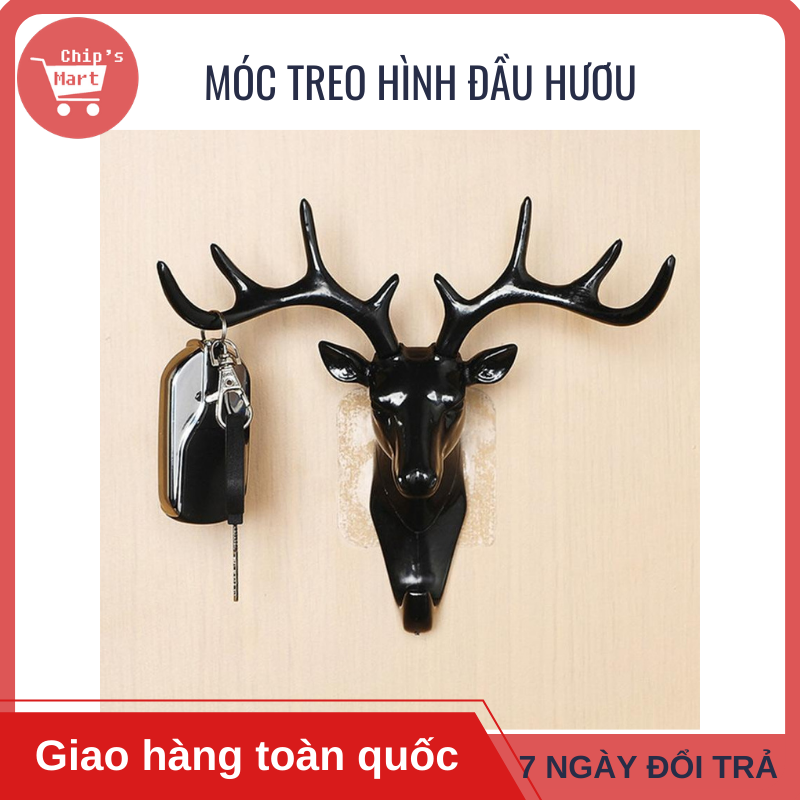 [Siêu Hot] MÓC TREO DÁN TƯỜNG ĐỘC ĐÁO HÌNH SỪNG HƯƠU – Siêu Đẹp - Siêu Độc – Siêu Chắc – Thích hợp làm quà tặng