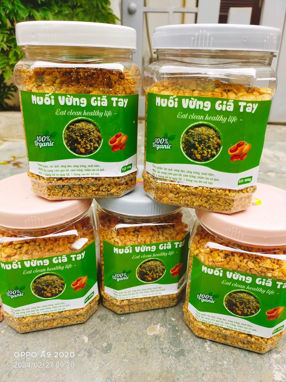500gr muối lạc vừng mè đen healthy