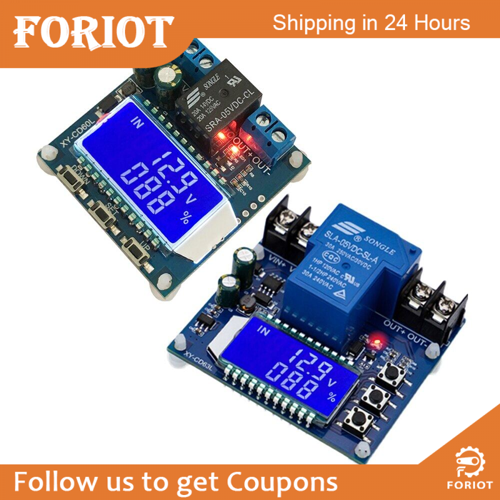 Foriot sạc pin cd60l 10a/cd63l 30a xả mô-đun điều khiển hết công suất-off dc dưới công suất điện áp-off mô-đun bảo vệ 6-60v