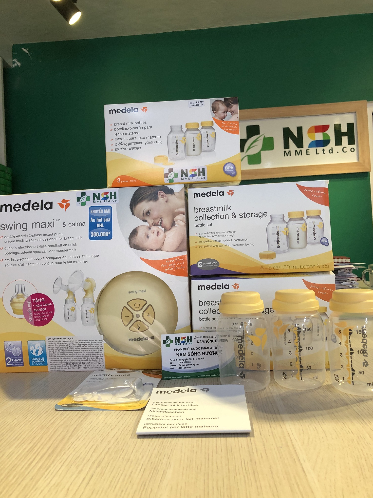 Phụ kiện máy hút sữa medela bình trữ sữa hút sữa medela 150ml