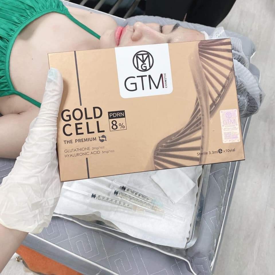 Lẻ 1 lọ dna gtm gold cell cá hồi 8% căng bóng trắng sáng trẻ hóa da 3.3ml