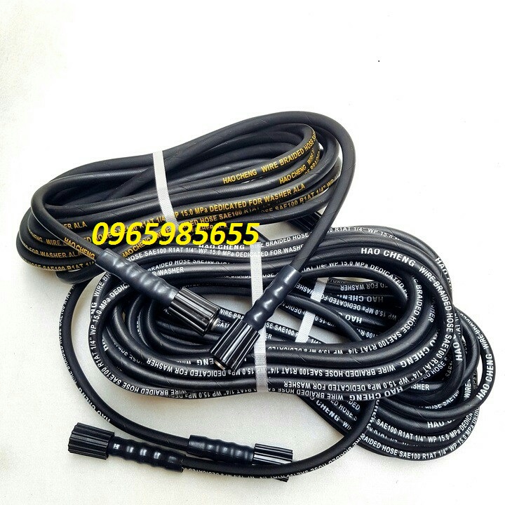 Dây xịt rửa, dây rửa xe lõi thép áp lực cao cấp dây rửa xe 10m,15m,20m ống dây xịt rửa áp lực cao dùng cho máy rửa xe áp lực